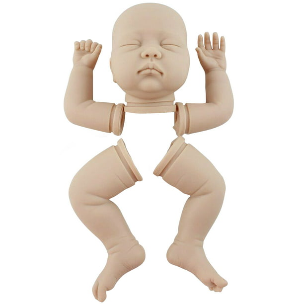 Details about   Lifelike Soft Silicone 22inch Reborn Kits Baby Doll Blank Head & Limb Mold DIY